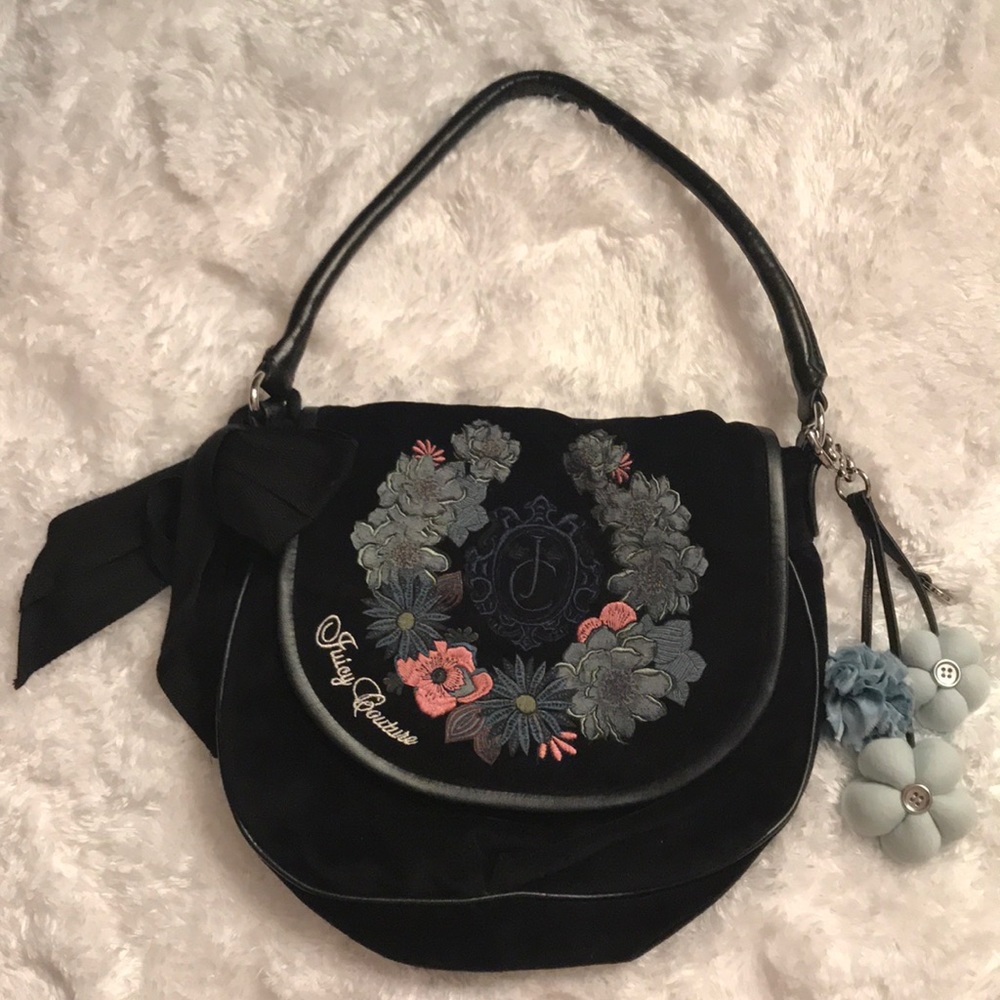 Juicy Couture black velvet purse. BEAUTIFUL!